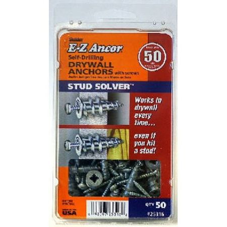 ITW E-Z Ancor Screw Anchor, 1-1/4" L, Nylon 25316